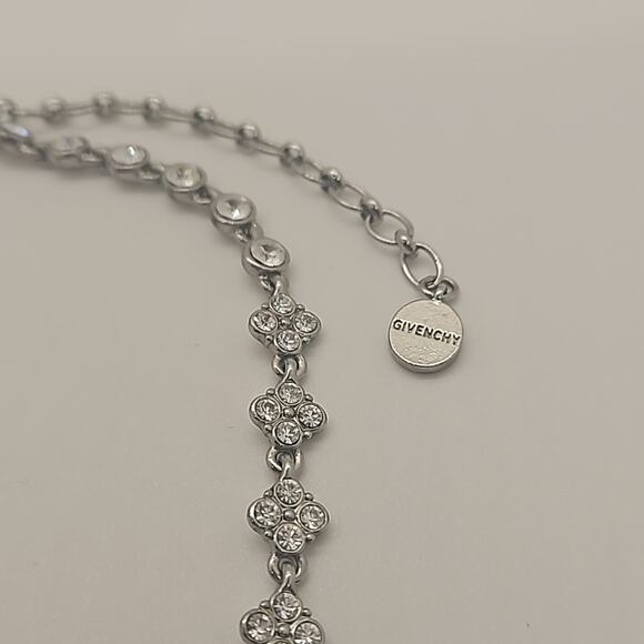Givenchy Crystal and Silver Necklace and Earrings Set - Picture 4 of 9